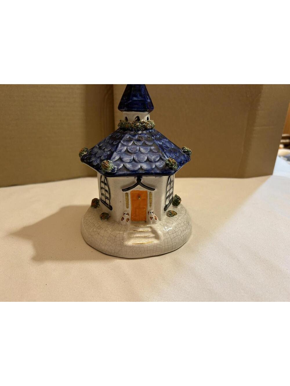 Antique Staffordshire Pottery Chapel/Cottage #166-25